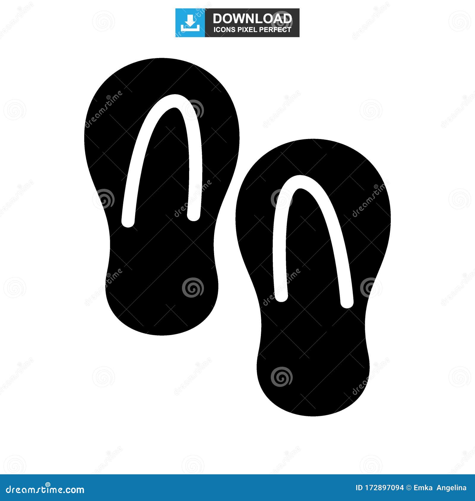 Sandal Icon or Logo Isolated Sign Symbol Vector Illustration Stock ...