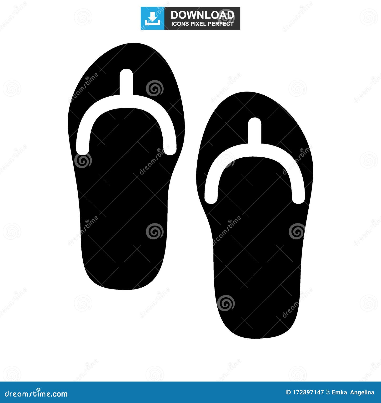 Sandal Icon or Logo Isolated Sign Symbol Vector Illustration Stock ...