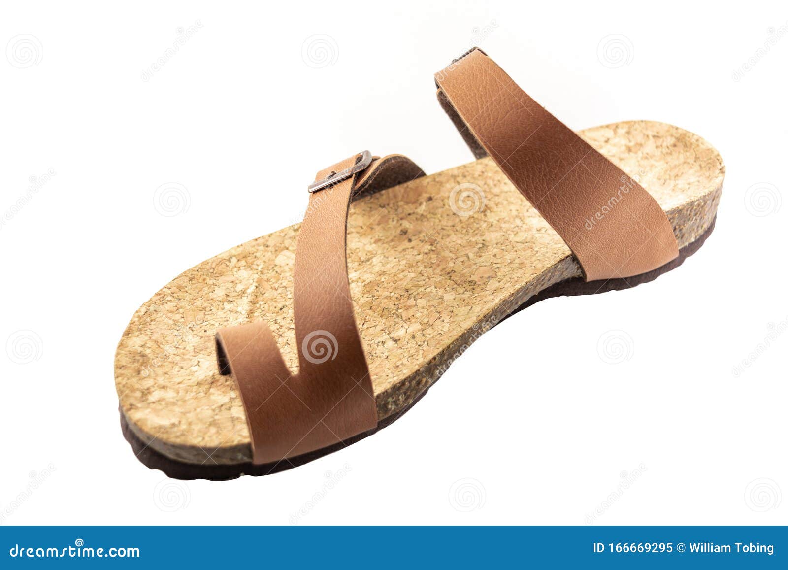 Sandal, Open Type Of Footwear Isolated White Background Stock Image ...