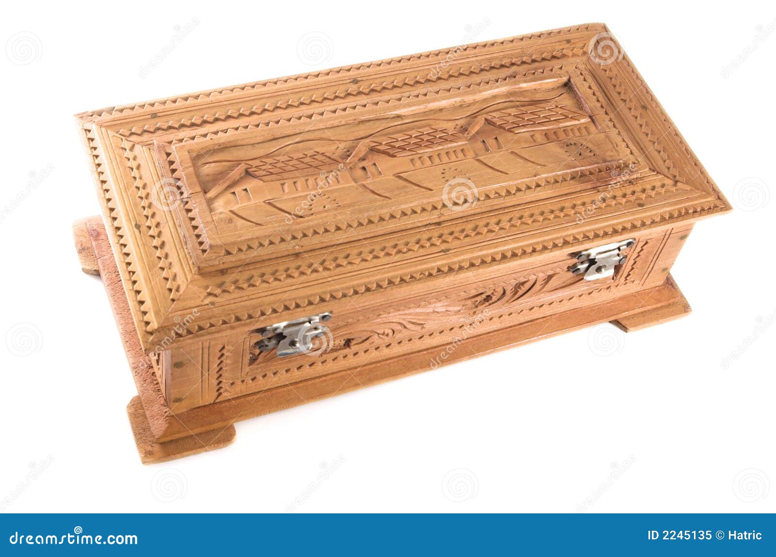 carved jewelry box made of sandal wood (an extremely fragrant wood 