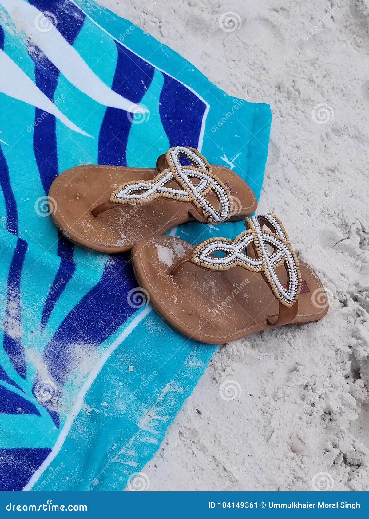 Sandals stock image. Image of beach, lounging, sandals 104149361