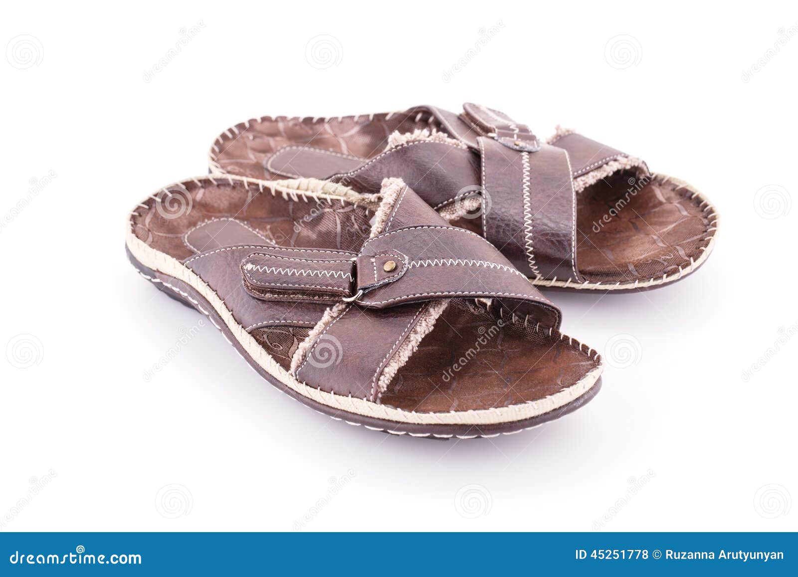 Sandals stock photo. Image of accessories, step, leather - 45251778