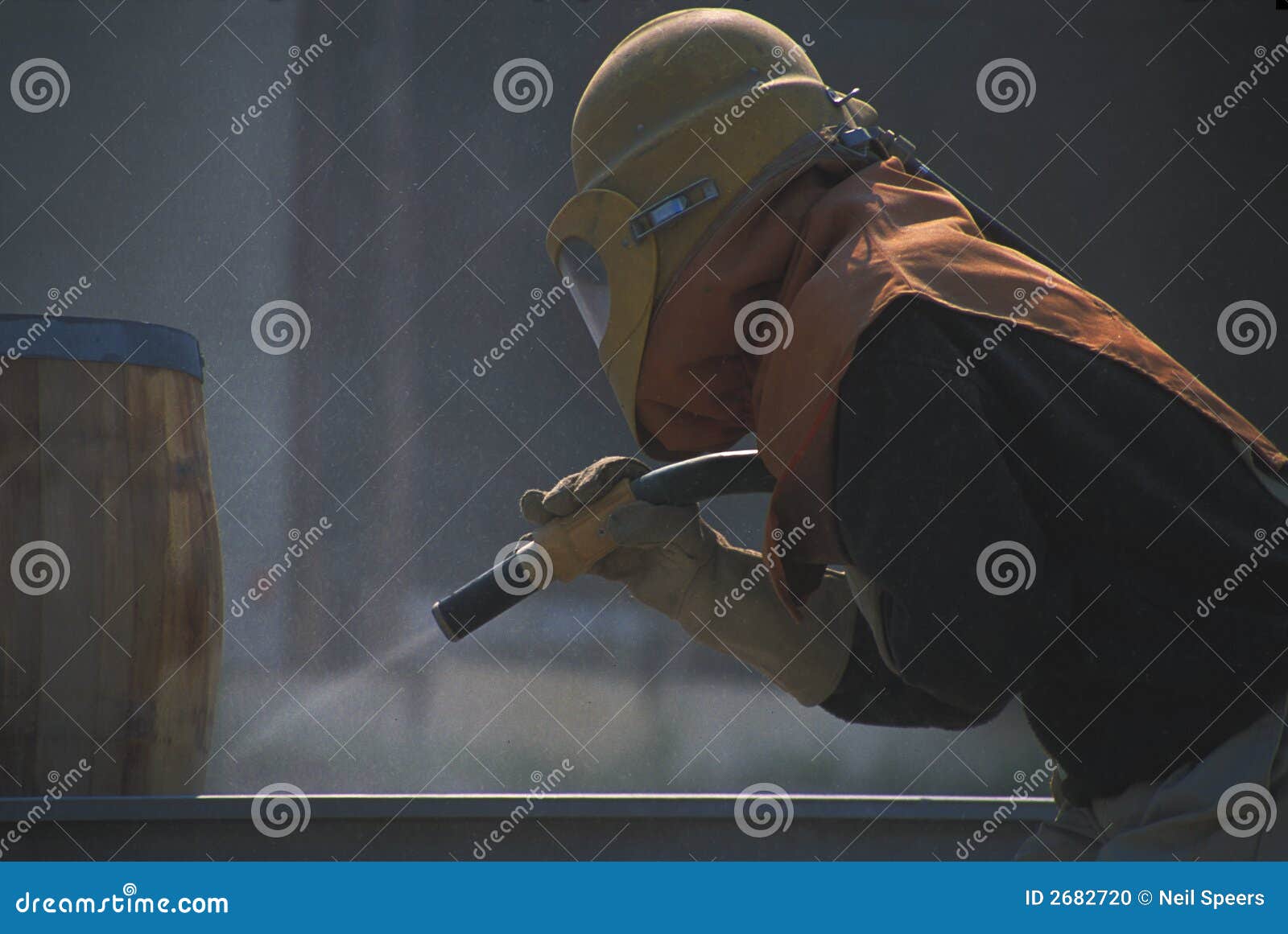 Sandblasting stock photo. Image of sandblasting, cleaning 2682720