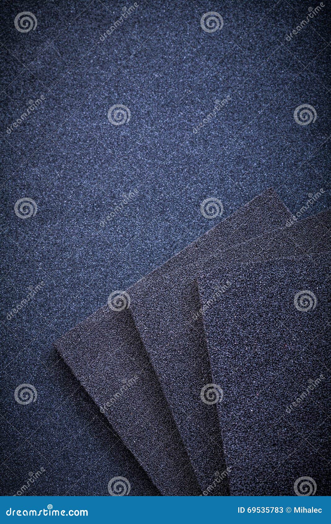 Sanding Sponges on Glasspaper Abrasive Materials Stock Image Image