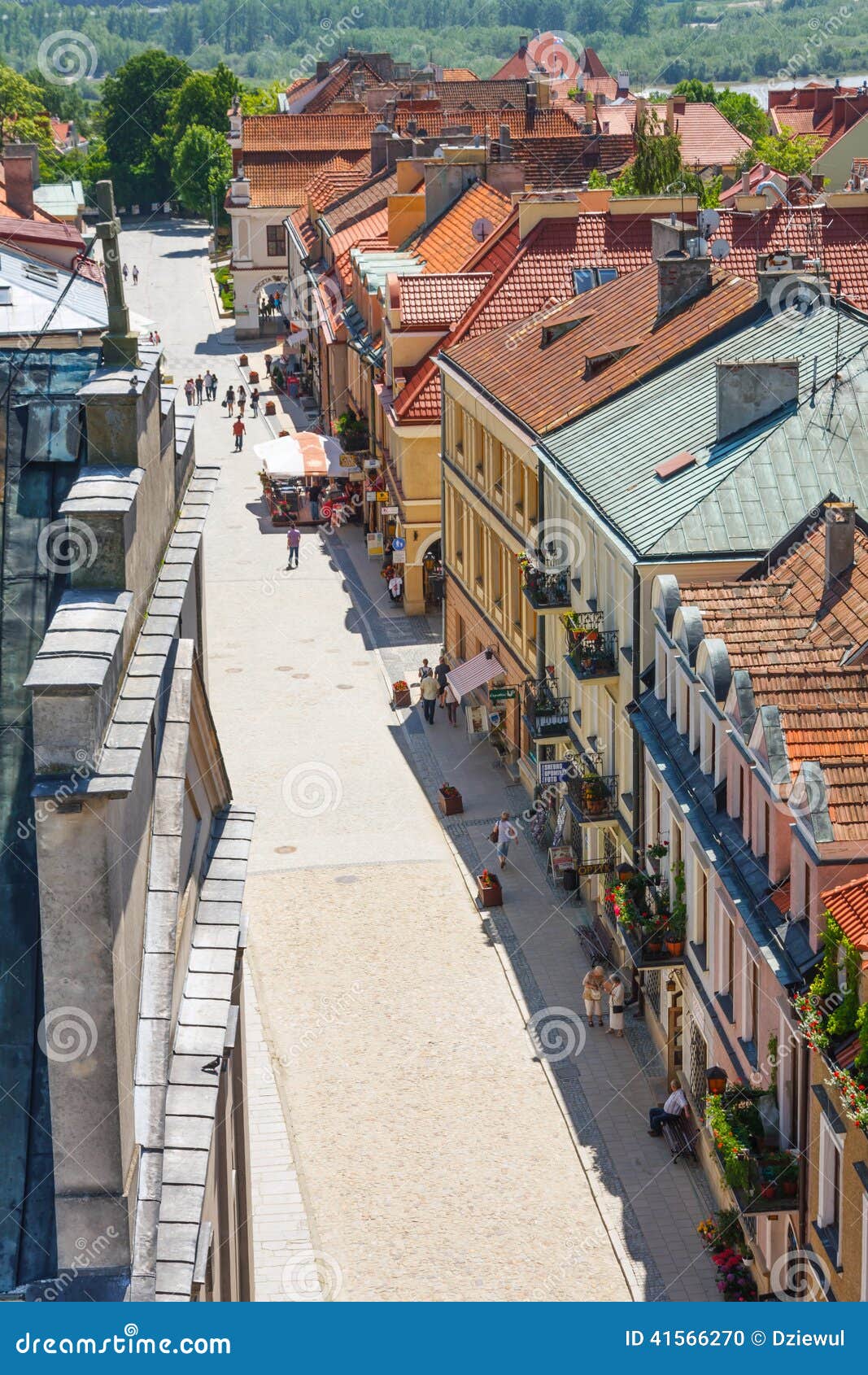 Sandomierz, vieille ville. Sandomierz, Pologne - 23 mai : Panorama de la vieille ville historique, qui est une attraction touristique importante 23 MAI 2014 Sandomierz, Pologne