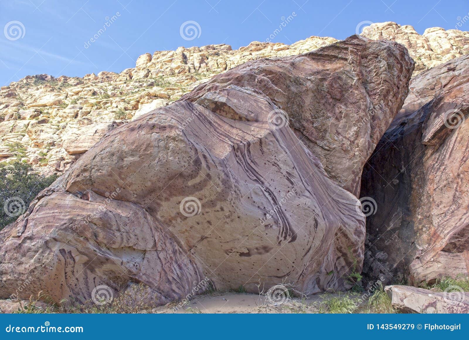 sandstone rock formation at red rock nature conservancy