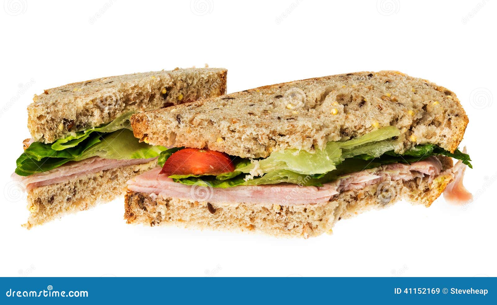 Comment Dit on Jambon En Anglais Sandwich Au Jambon Anglais De Pain De Multigrain Avec La Morsure Image