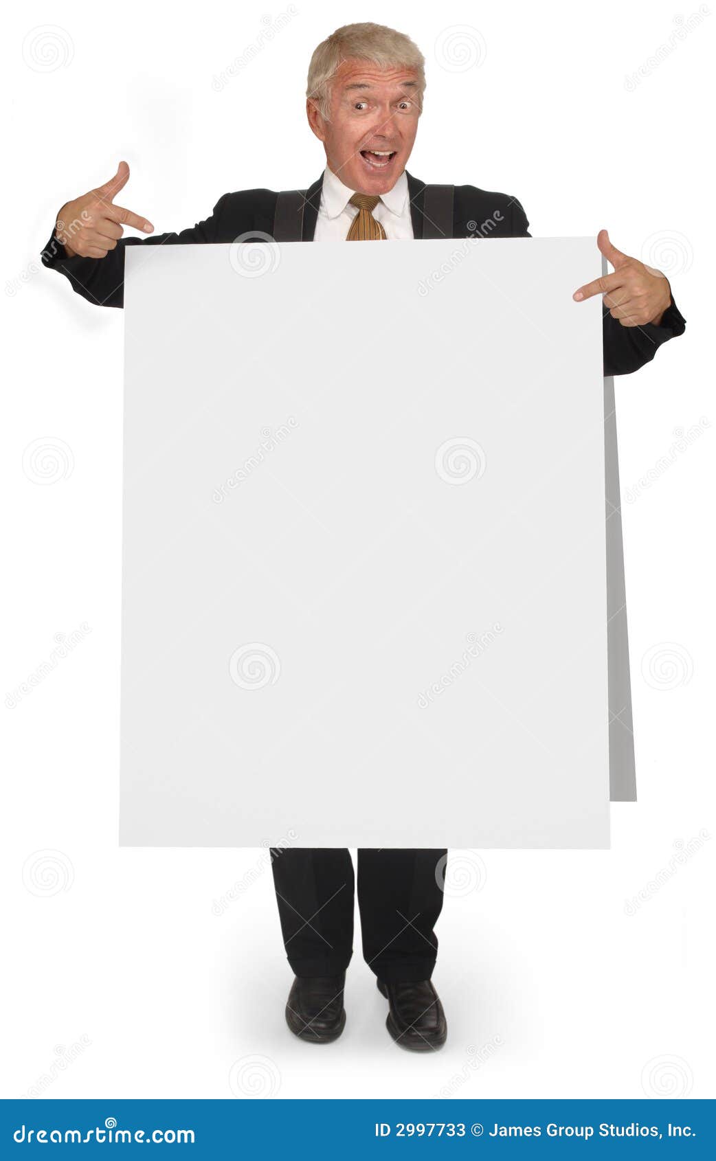 Sandwich board CEO stock image. Image of executive, poster - 2997733