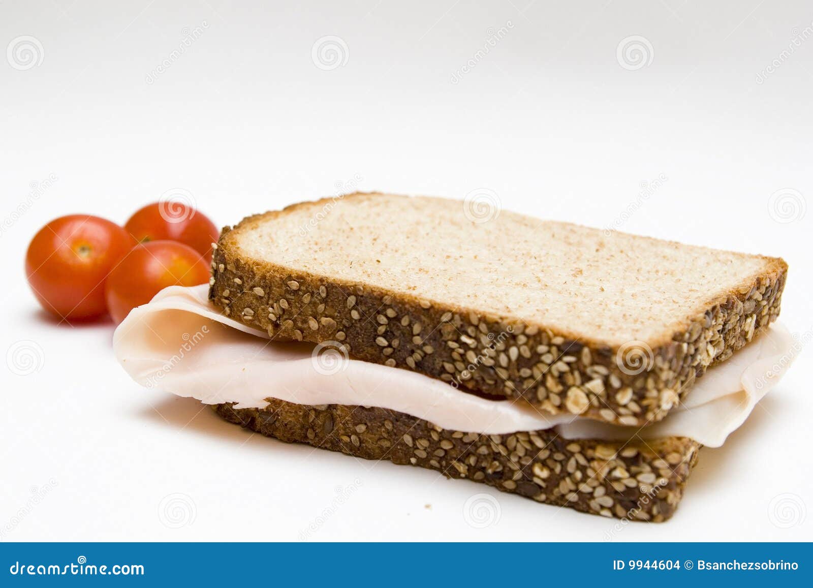 Sandwich Bread with Seeds and Tomatoes Stock Photo Image of diet