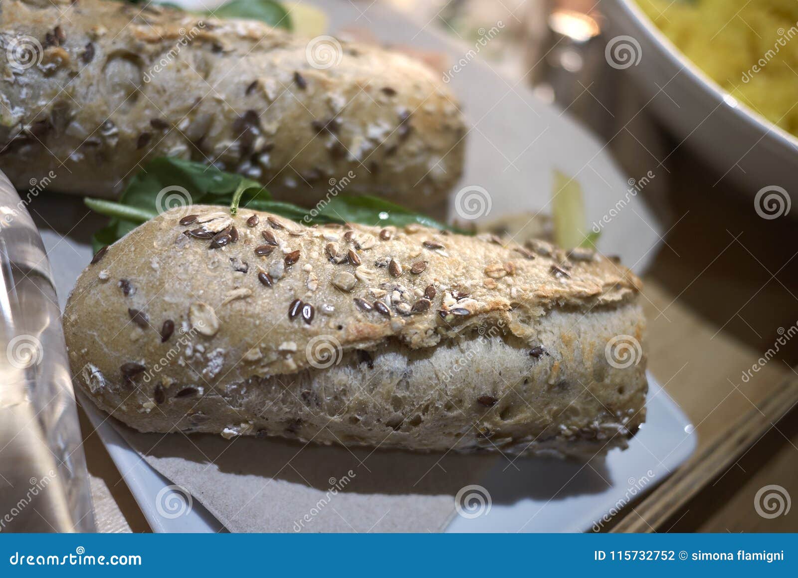 Sandwich with brown bread stock photo. Image of delicious 115732752