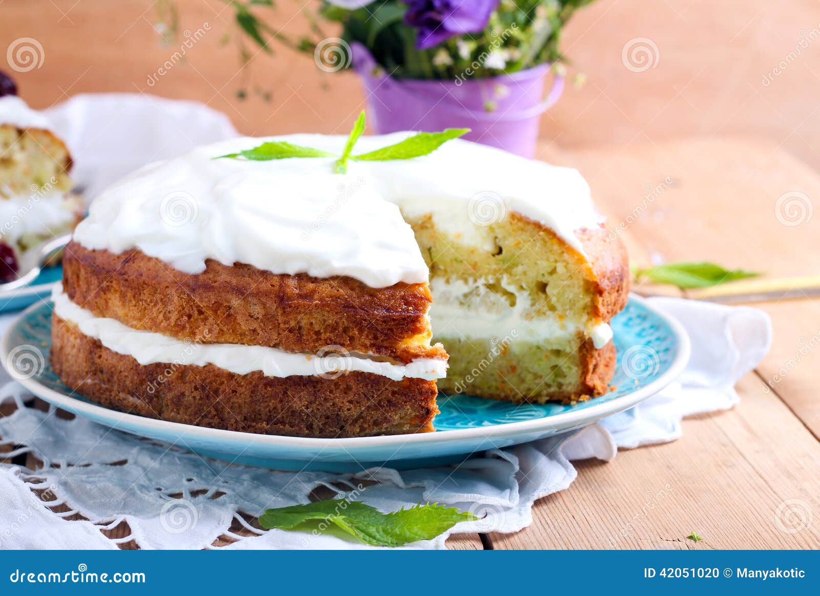 Sandwich cake stock photo. Image of treat, layered, dessert 42051020