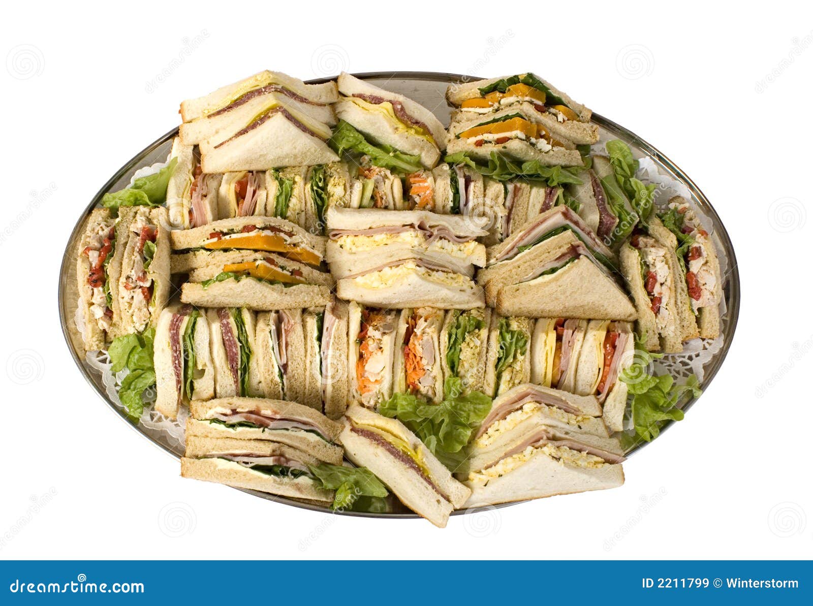 Sandwich Catering Platter stock image. Image of mixed  2211799