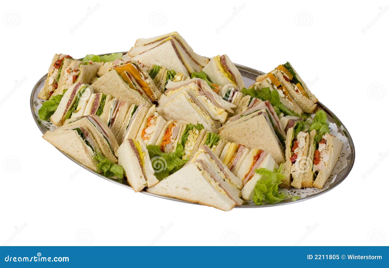 Sandwich Catering Platter stock image. Image of catering 2211805