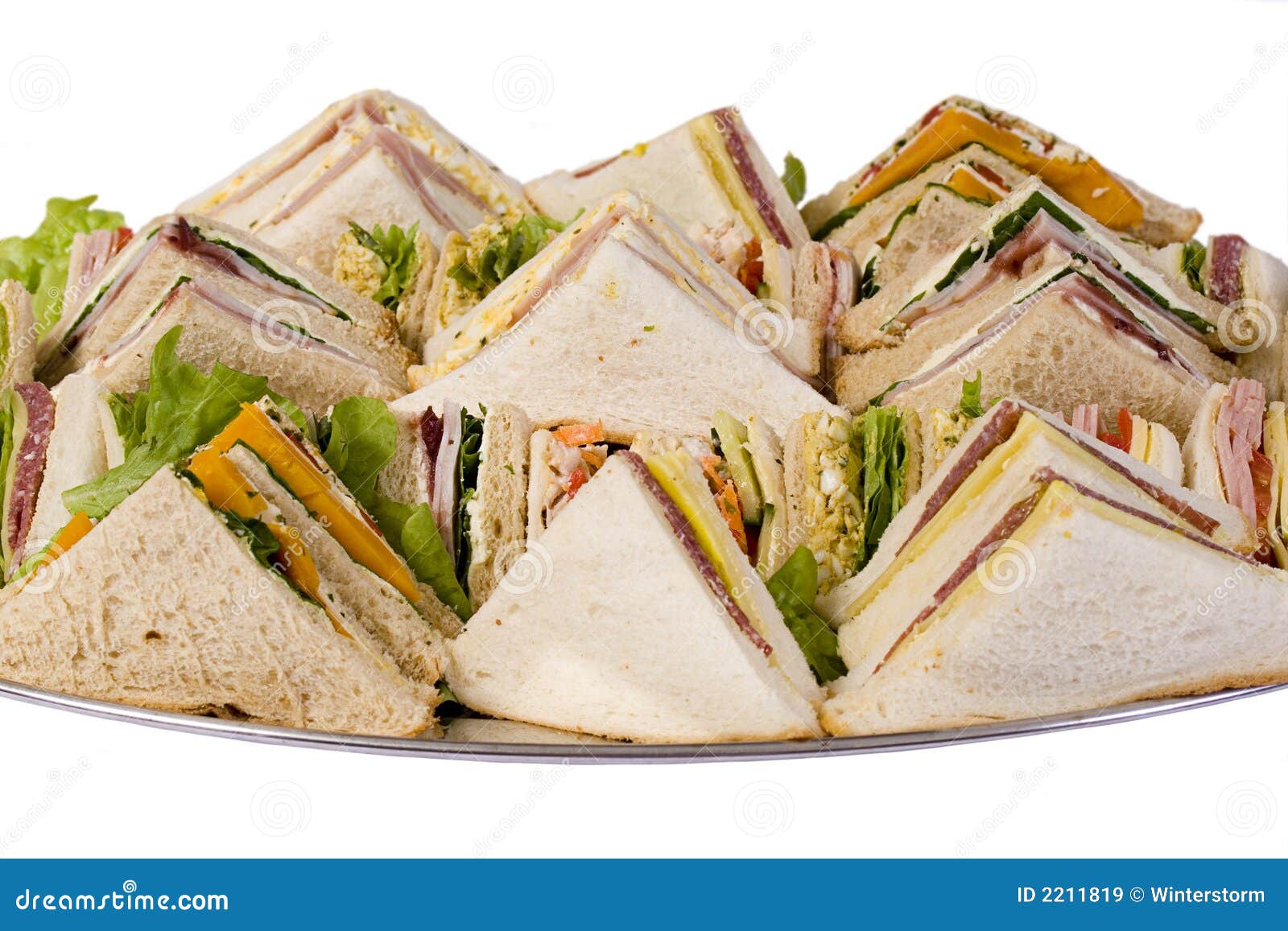 Sandwich Catering Platter stock image. Image of service 2211819