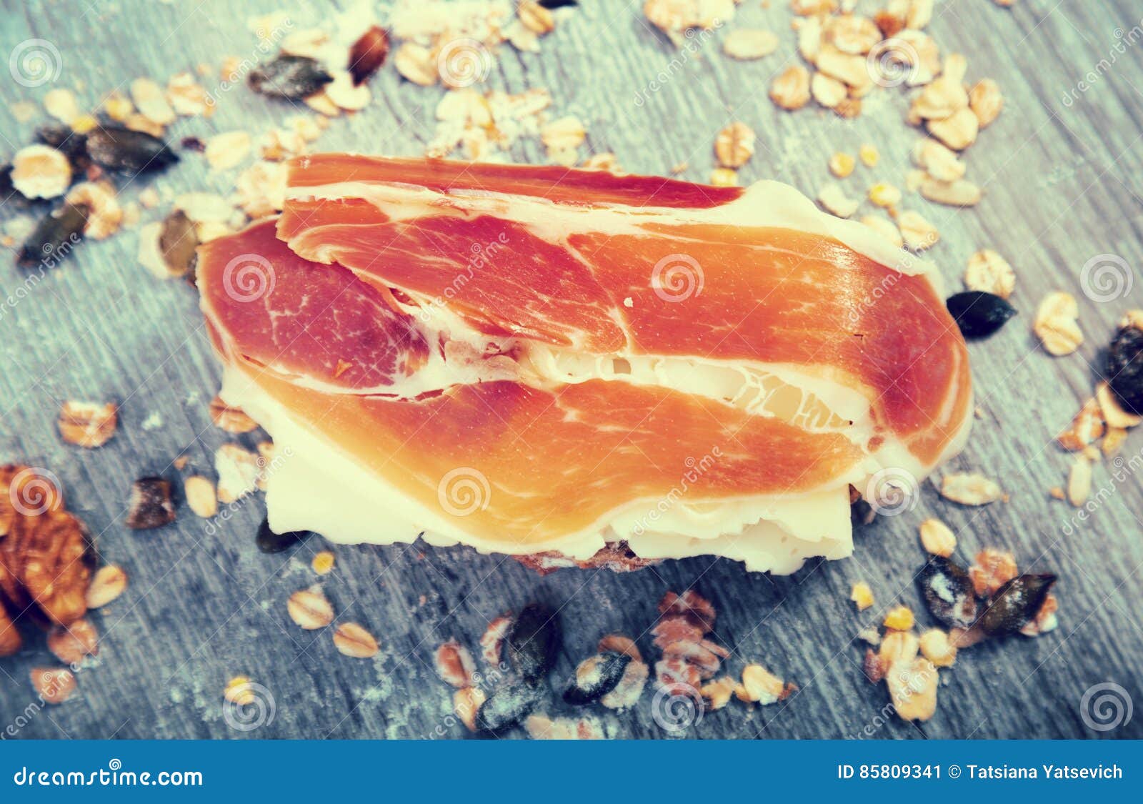 Sandwich with Cheese and Ham Stock Image Image of carbohydrates