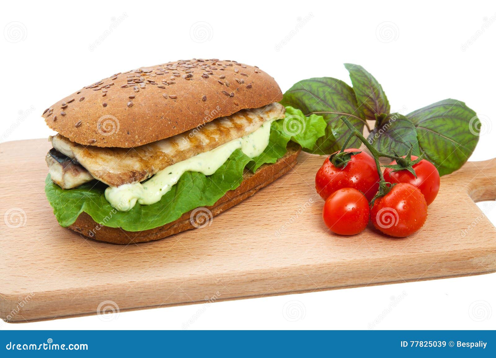 Sandwich on a Chopping Board. Stock Image Image of lunch, board 77825039