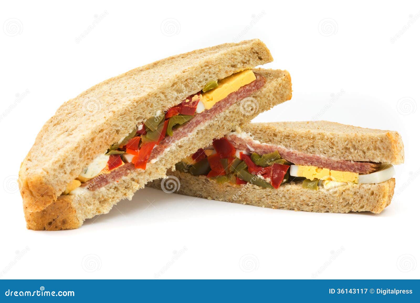 Sandwich stock image. Image of sausage, bread, close  36143117