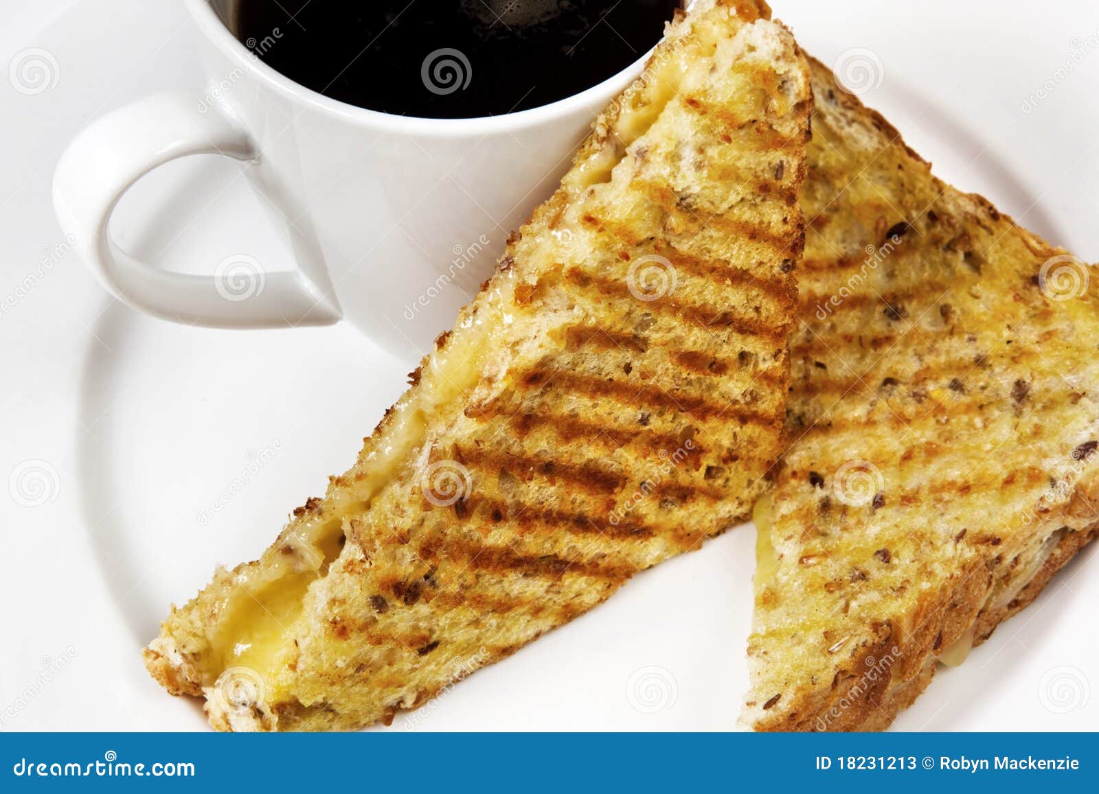 Sandwich and Coffee stock image. Image of toasted, bread 18231213