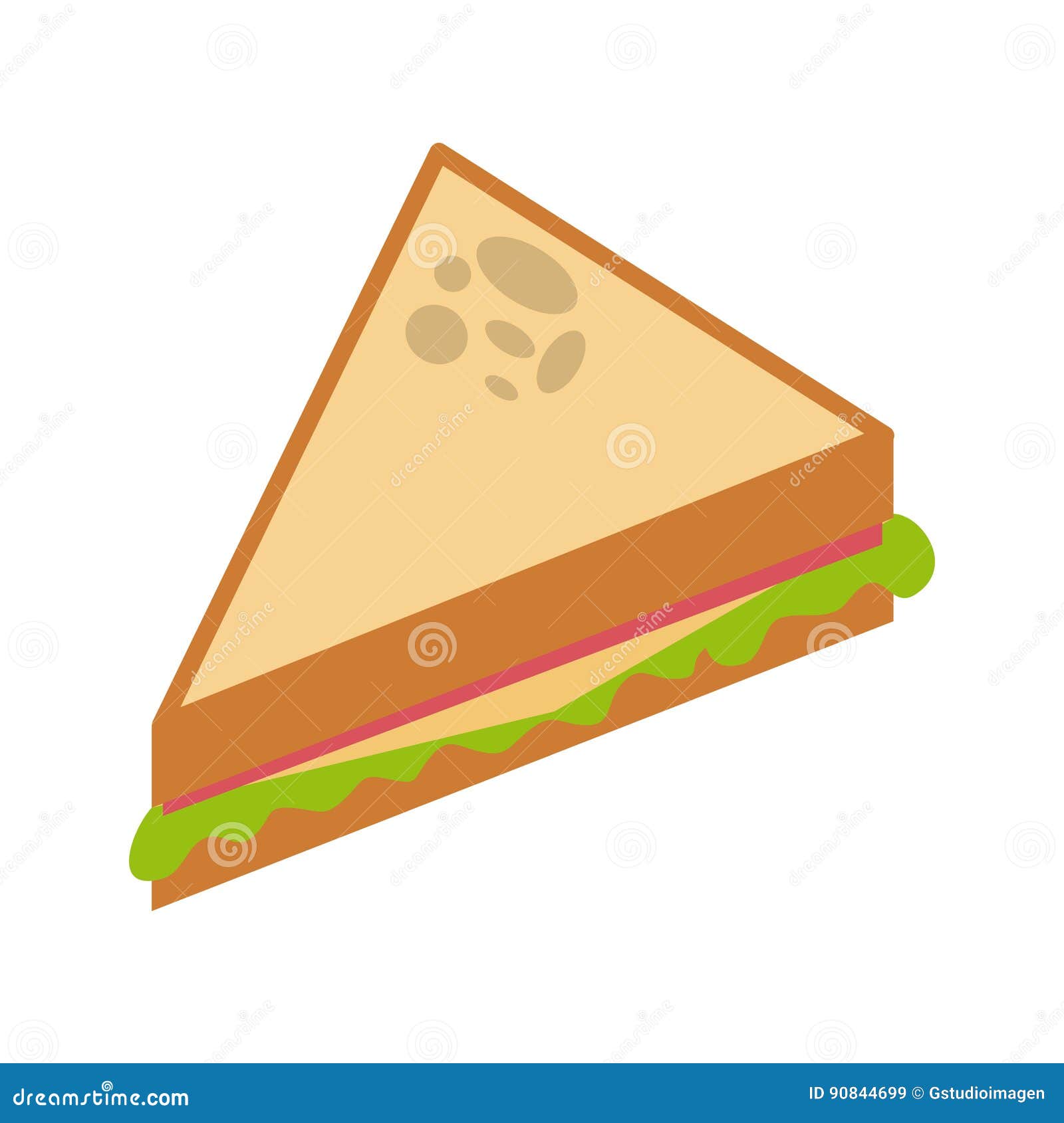 Sandwich icon image stock vector. Illustration of fast - 90844699