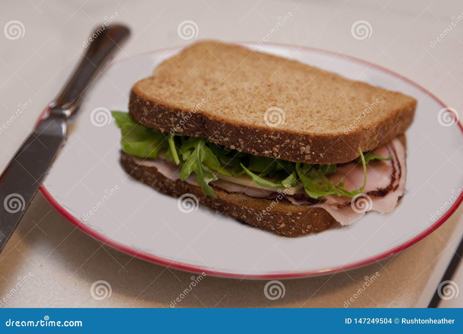 Sandwich on a plate stock photo. Image of sandwich, bread 147249504