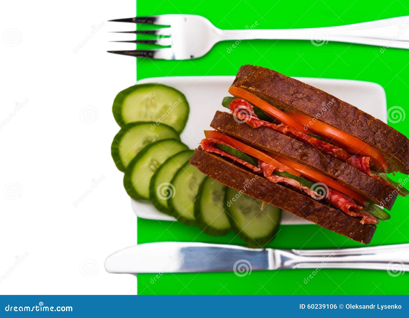 Sandwich on a plate stock photo. Image of breakfast, fast 60239106
