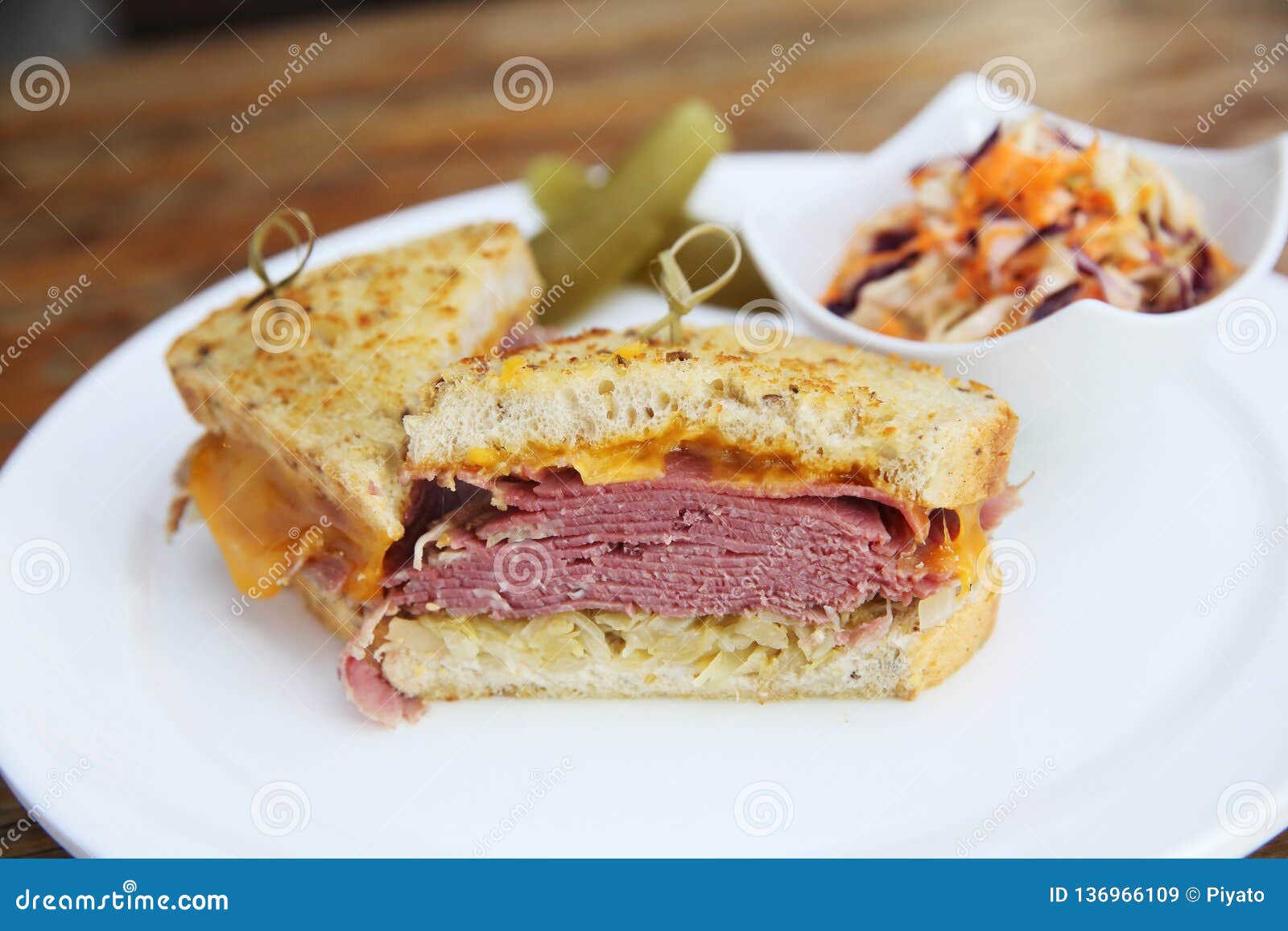 Sandwich with Roast Beef Pastrami Stock Image Image of beef, cuisine