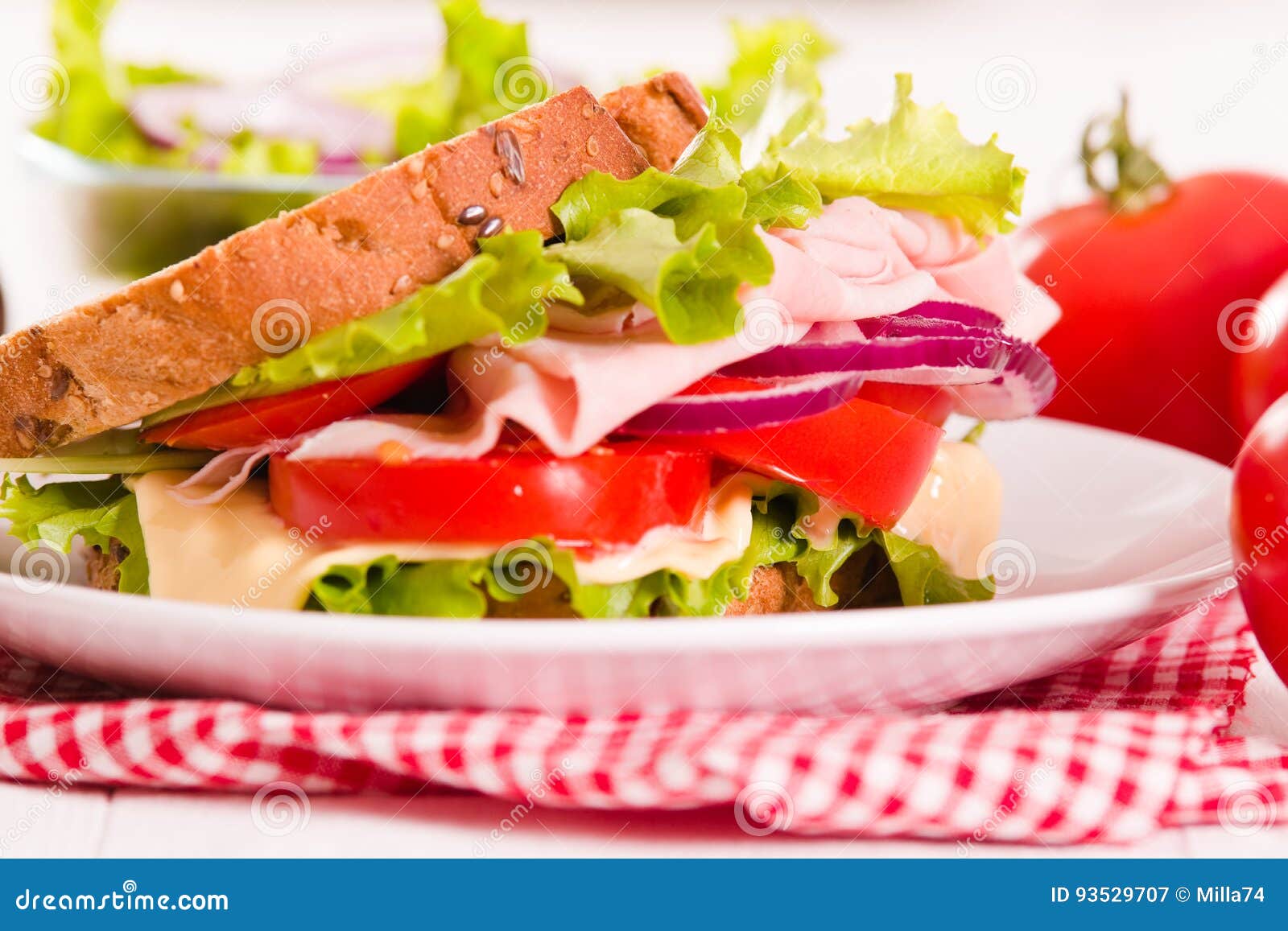 Sandwich toast bread. stock image. Image of dish, appetizer 93529707