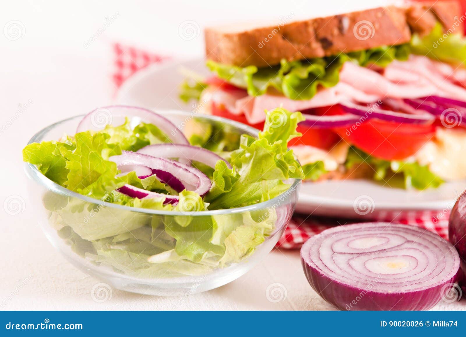 Sandwich toast bread. stock photo. Image of dinner, leaf 90020026