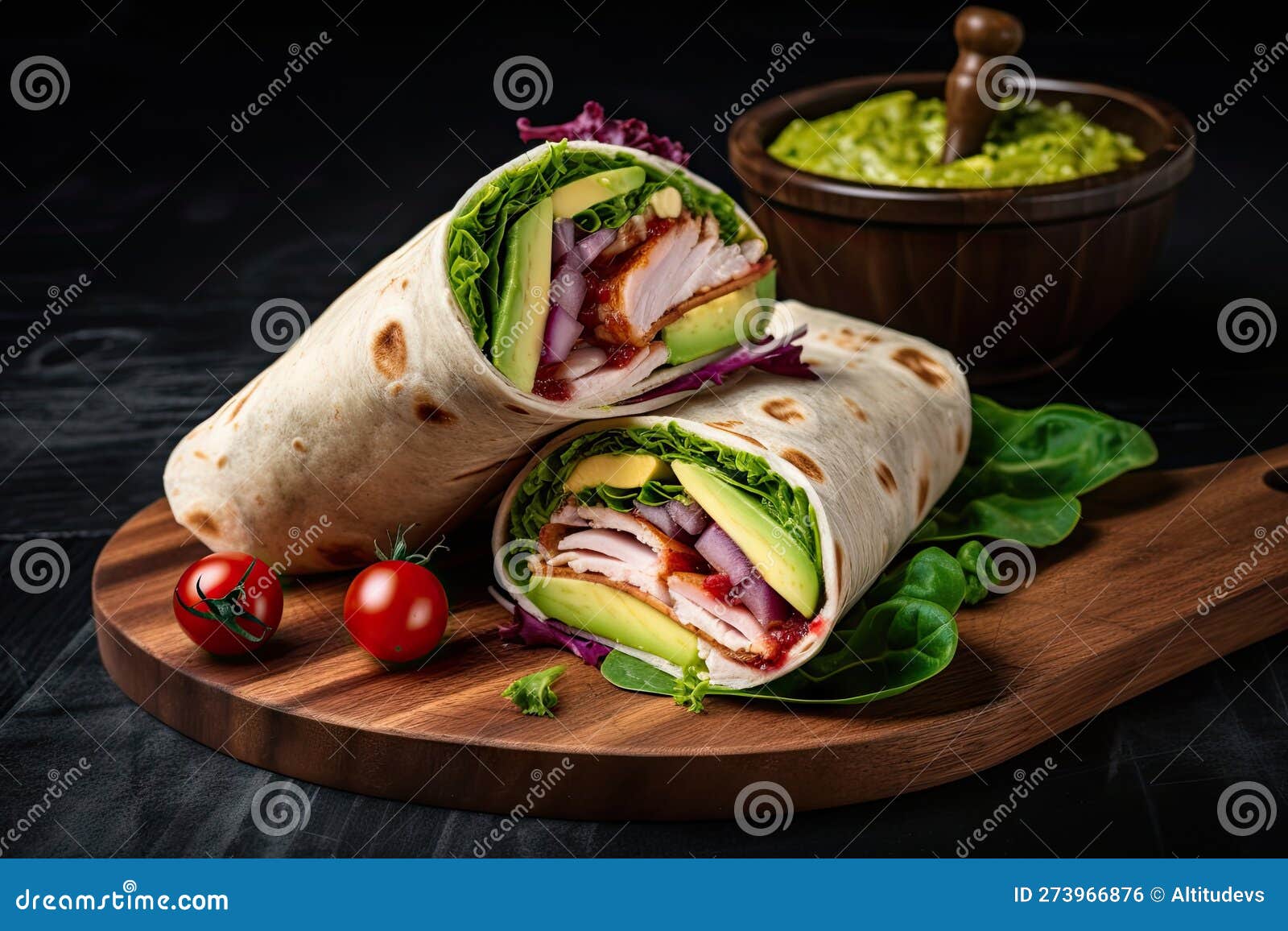Sandwich and Wrap with Variety of Ingredients for Unique Combinations Stock Illustration