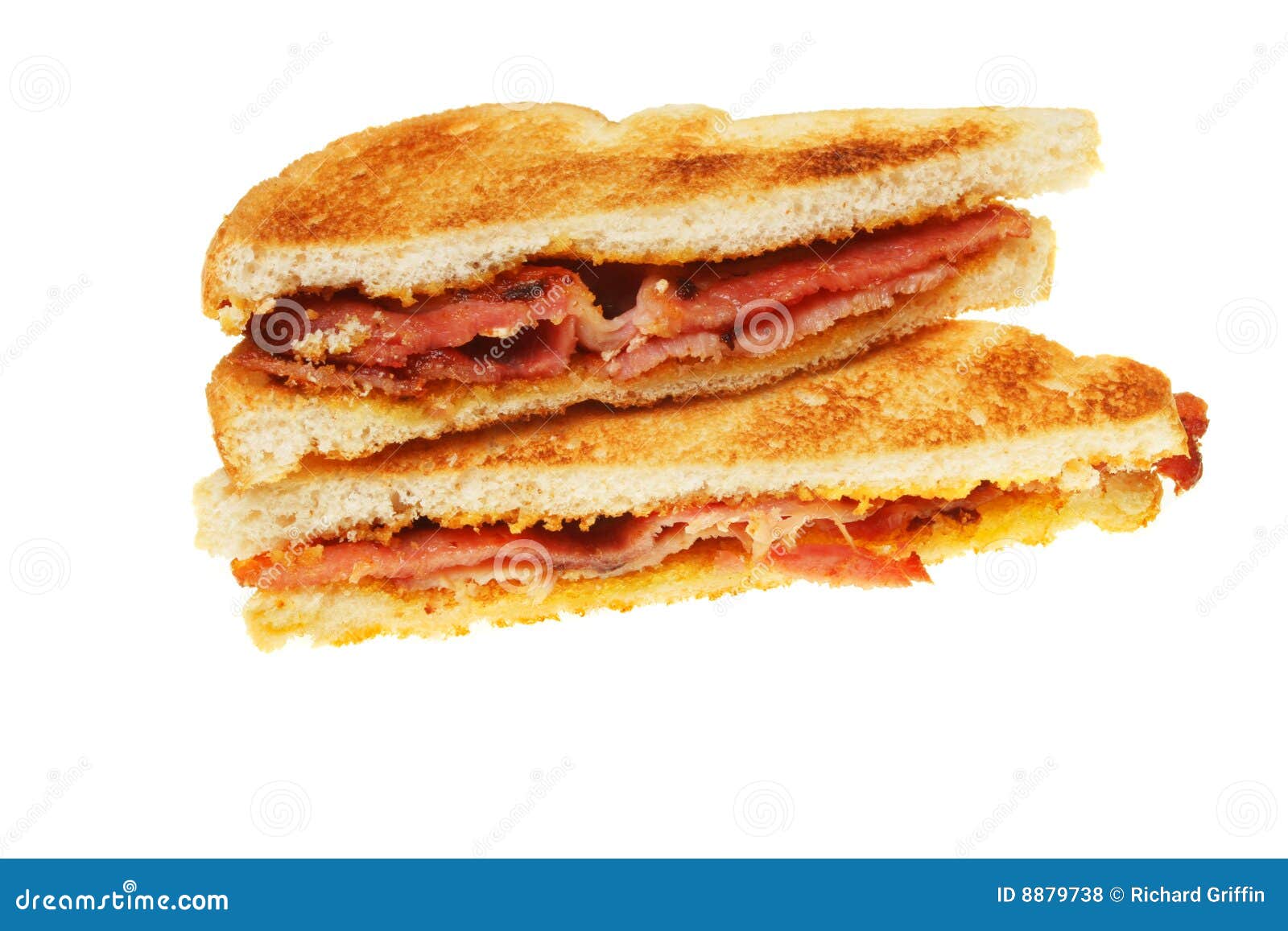 Sandwich à lard grillé photo stock. Image du blanc, lard 8879738