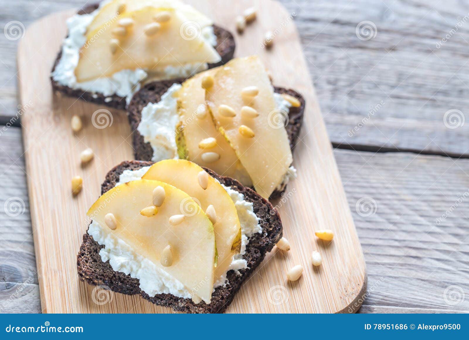 Sandwiches with Cream Cheese Stock Photo Image of fresh, cedar 78951686