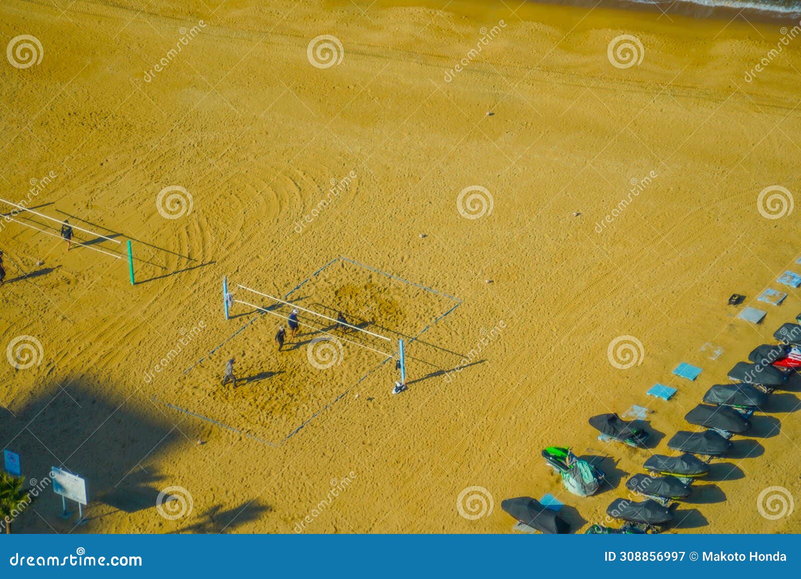Sandy Beach Volleyball Game Stock Image Image of travel, relaxation