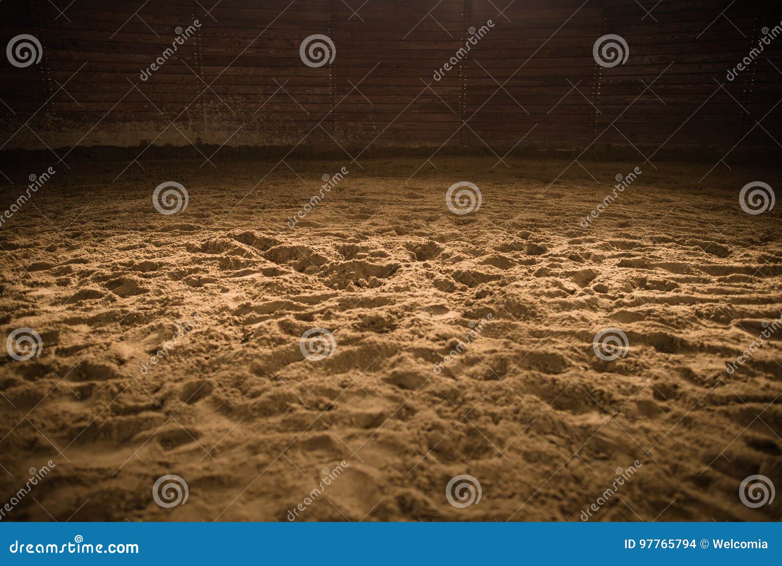 sandy horse riding arena