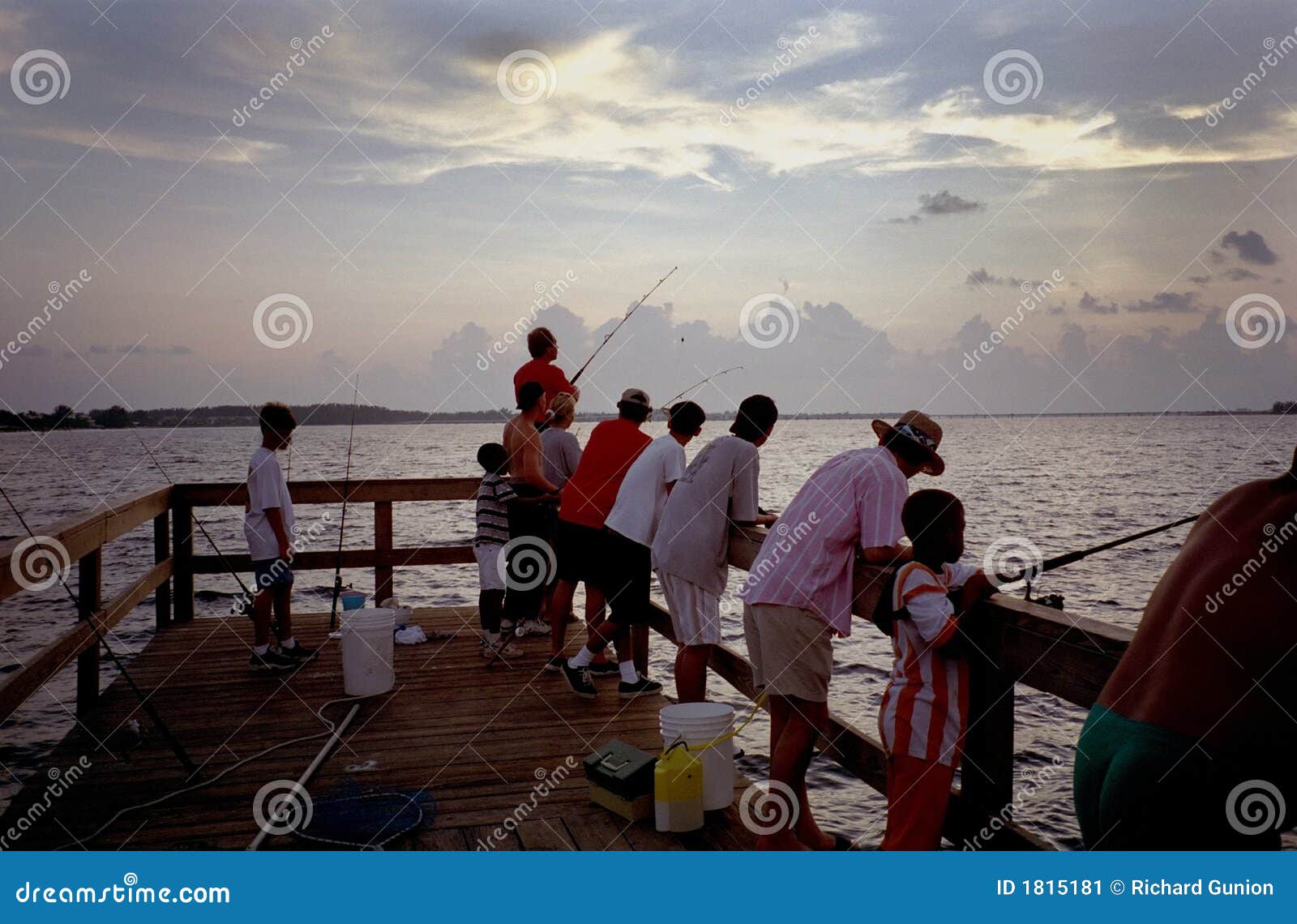 Sanibel Island Fishing Pier Stock Image Image of reel, clouds 1815181