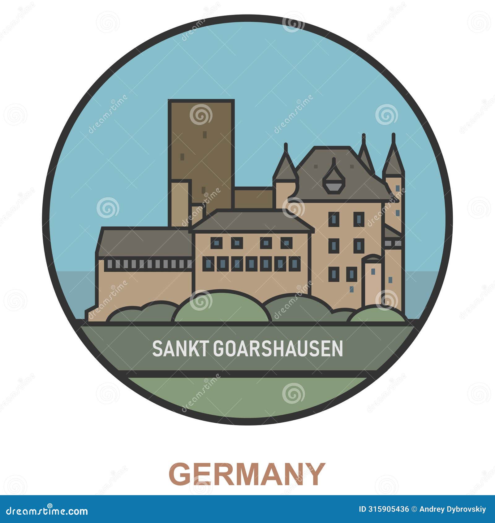 sankt goarshausen. cities and towns in germany