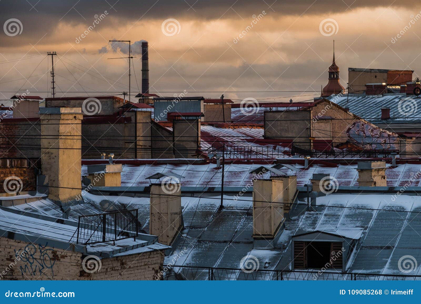 Sankt-Peterburg de winterlandschap. De winterlandschap van Sanktpeterburg, Russische Federatie, Januari
