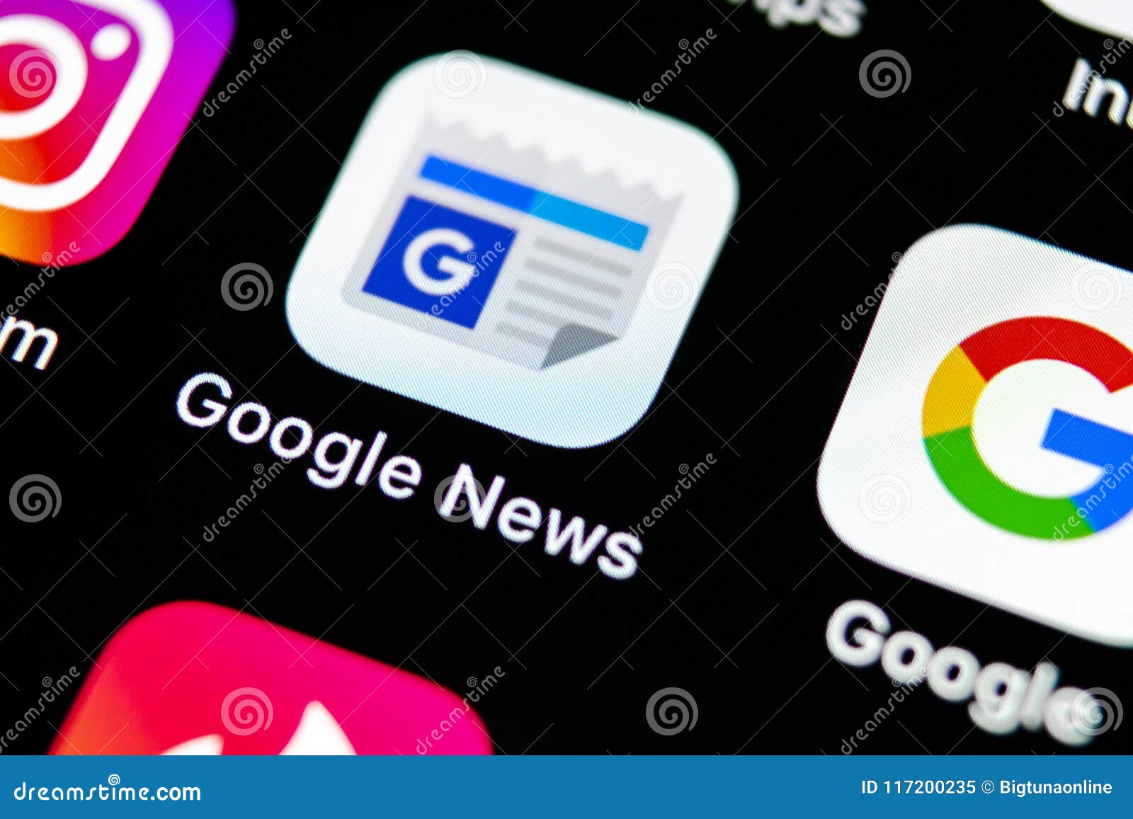 Google News Application Icon On Apple Iphone X Smartphone Screen Close-Up.  Google News App Icon. Social Network Editorial Image - Image Of Company,  Engine: 117200235