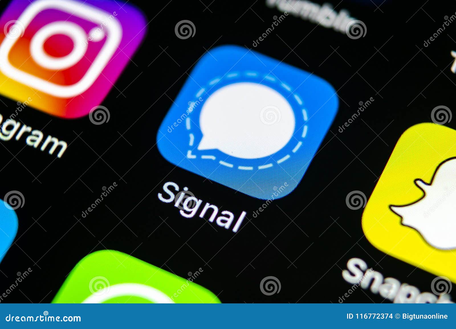 Signal Messenger Application Icon On Apple IPhone X ...