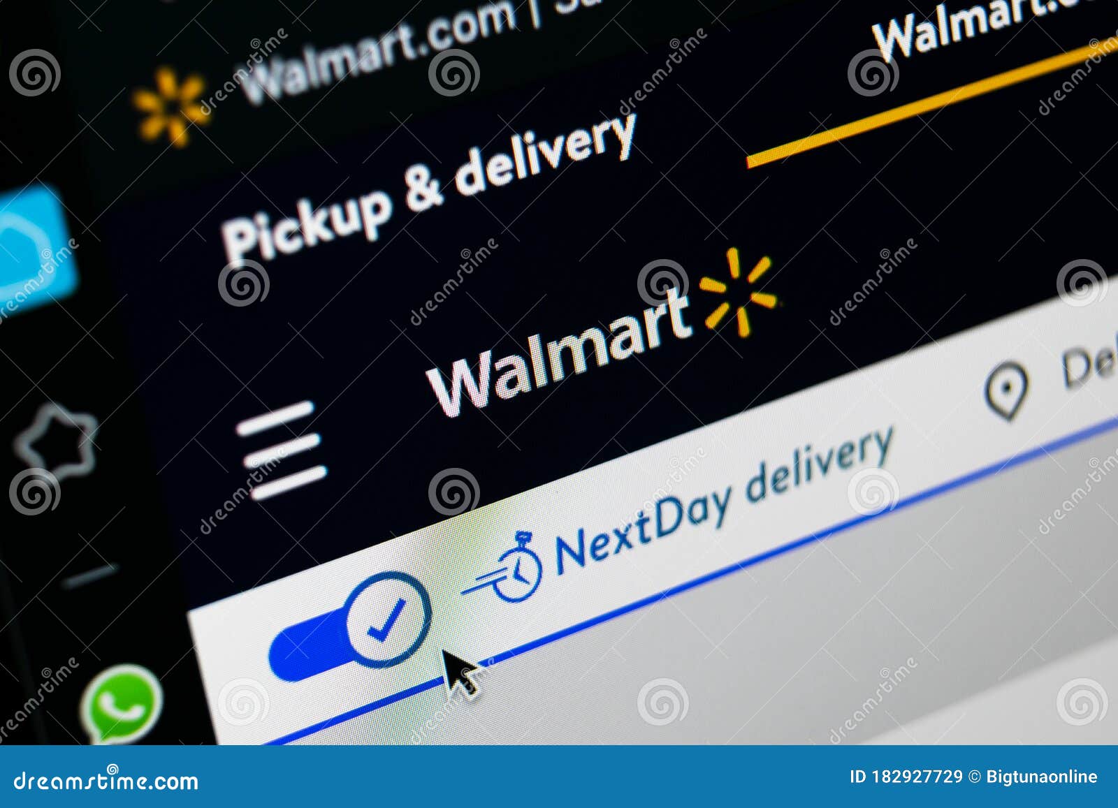 Walmart Application Homepage On Apple IMac Screen Close-up ...