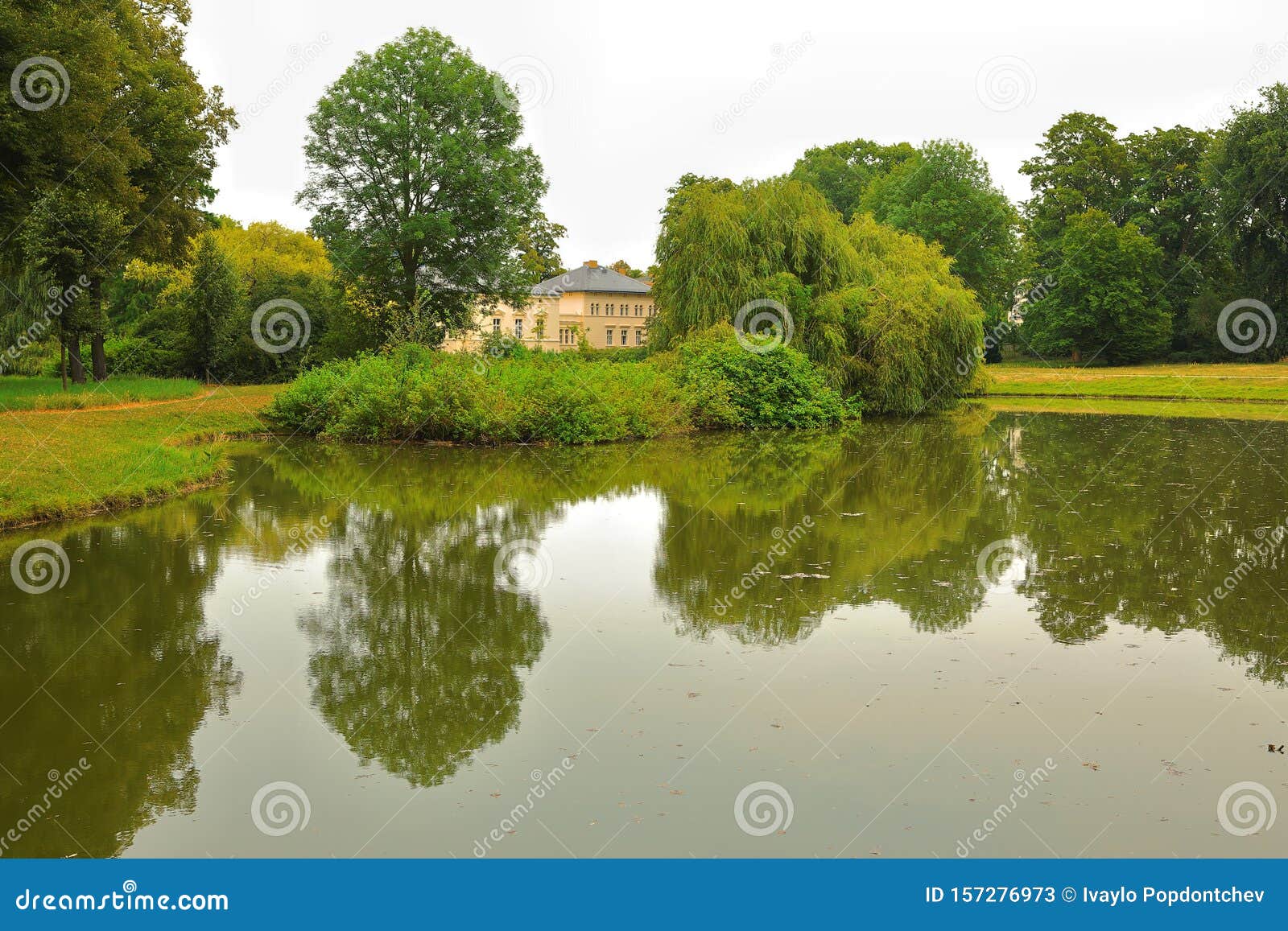 The Hall Of Peace Friedenssaal Reflection In A Lake Sanssouci