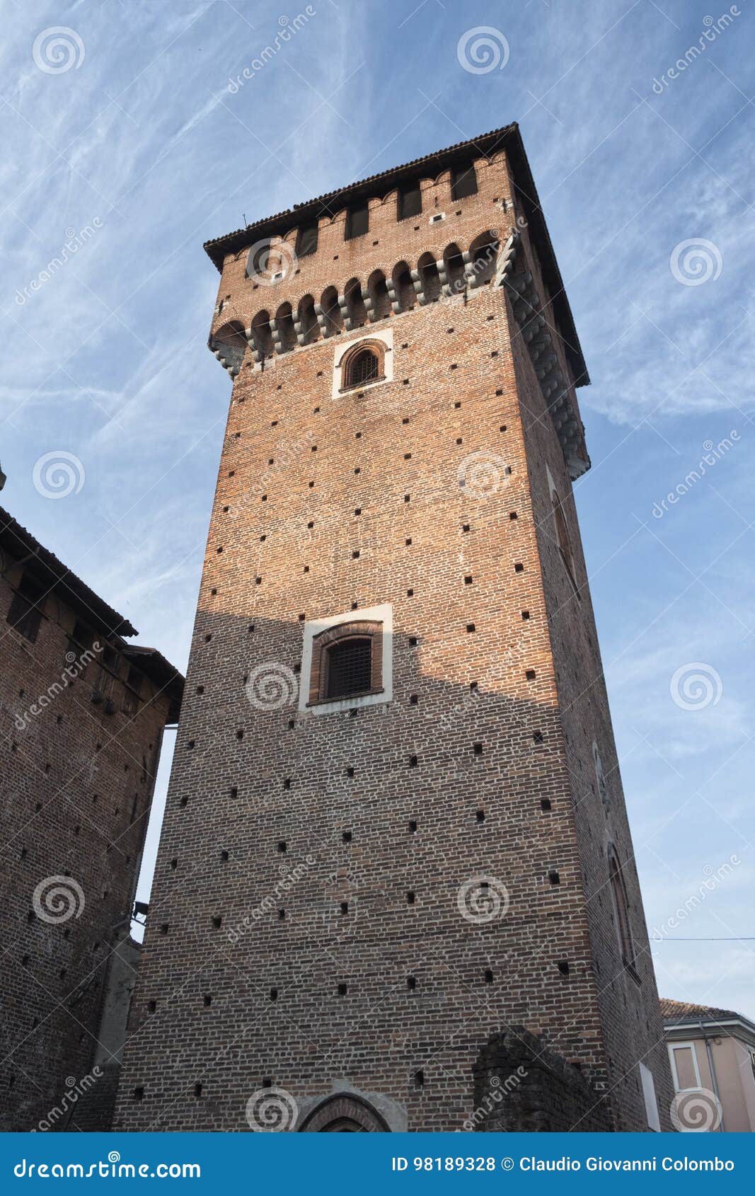 sant`angelo lodigiano italy: medieval castle