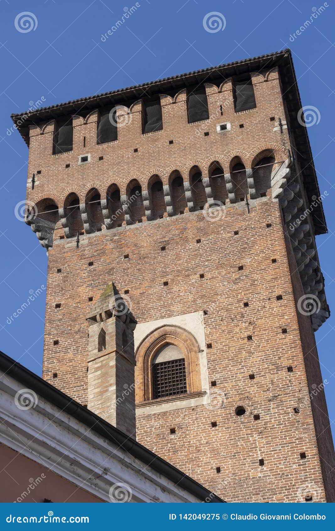 castle of sant`angelo lodigiano, italy