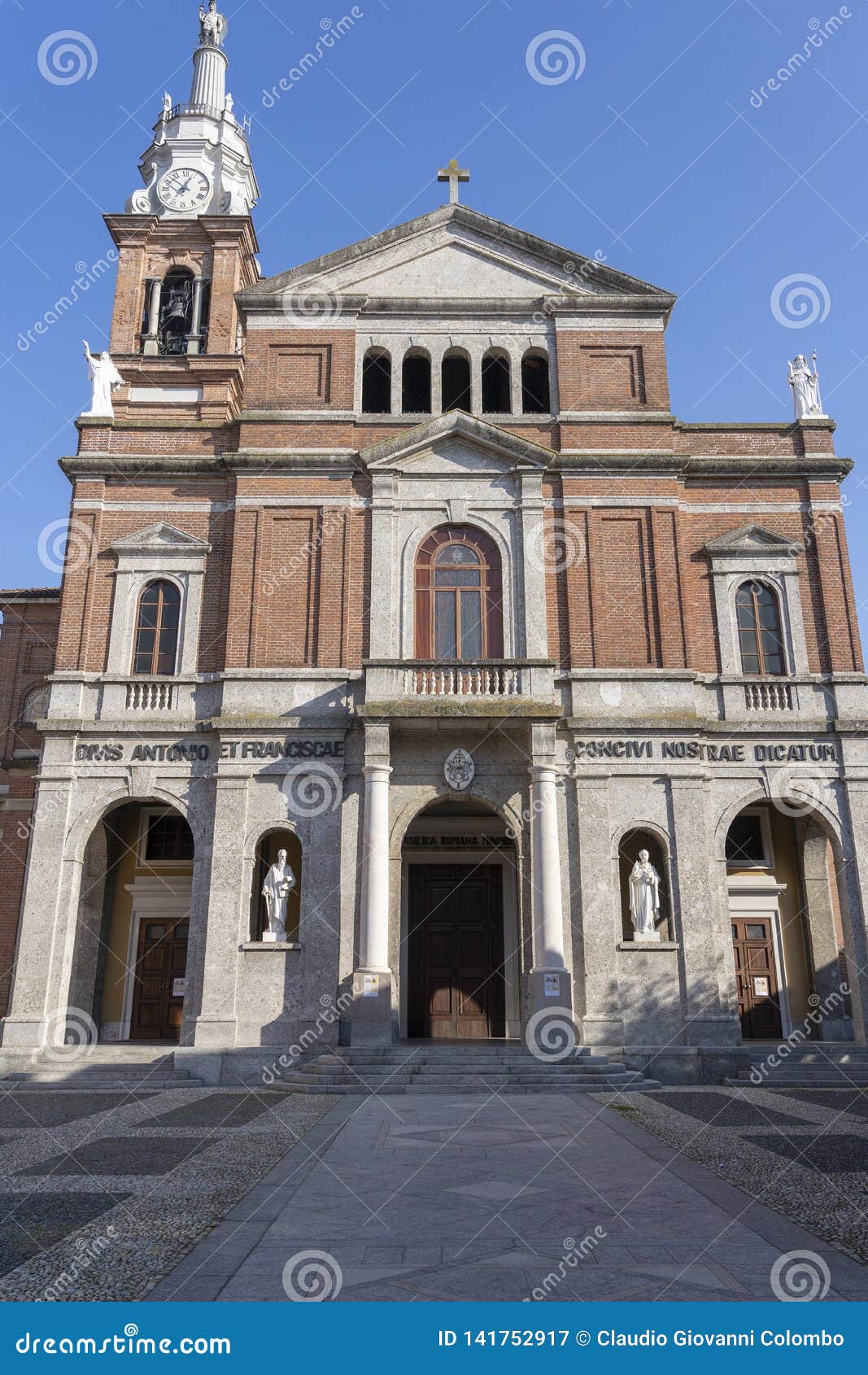 historic church in sant`angelo lodigiano