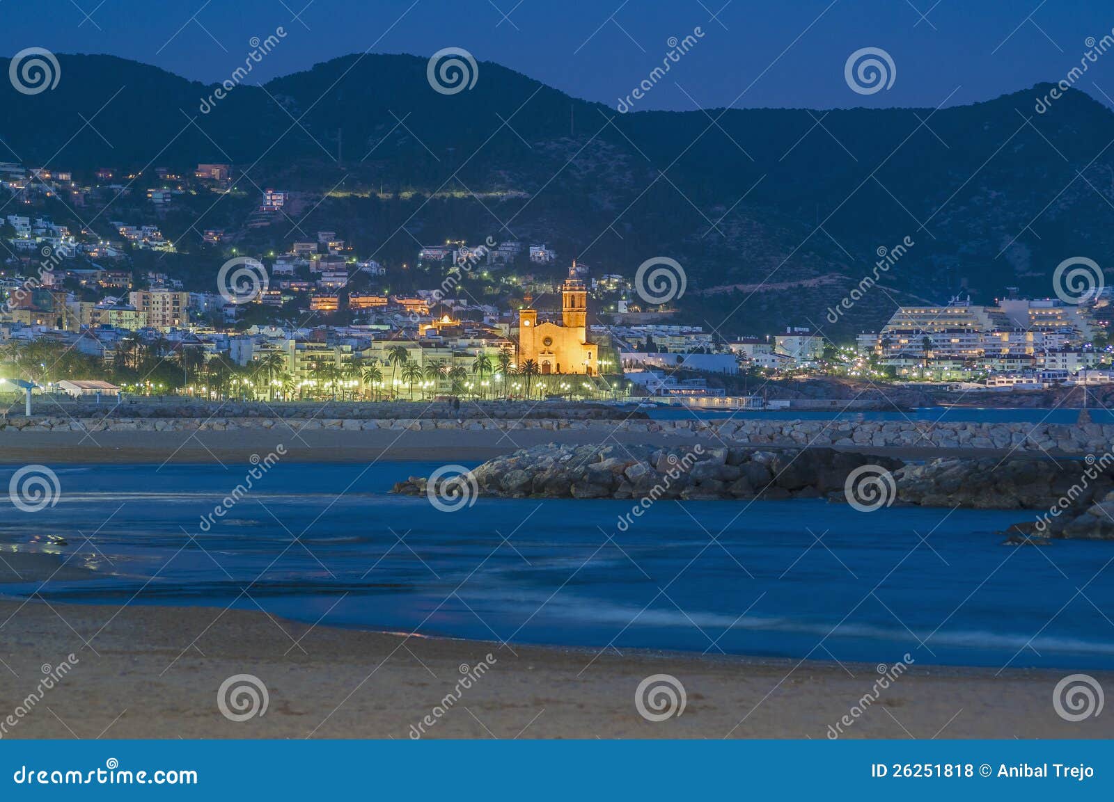 sant bartomeu i santa tecla church in sitges