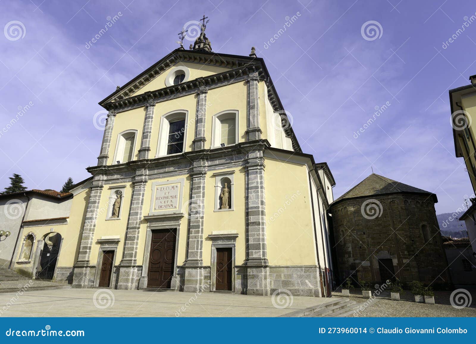 sant eufemia church at oggiono, italy