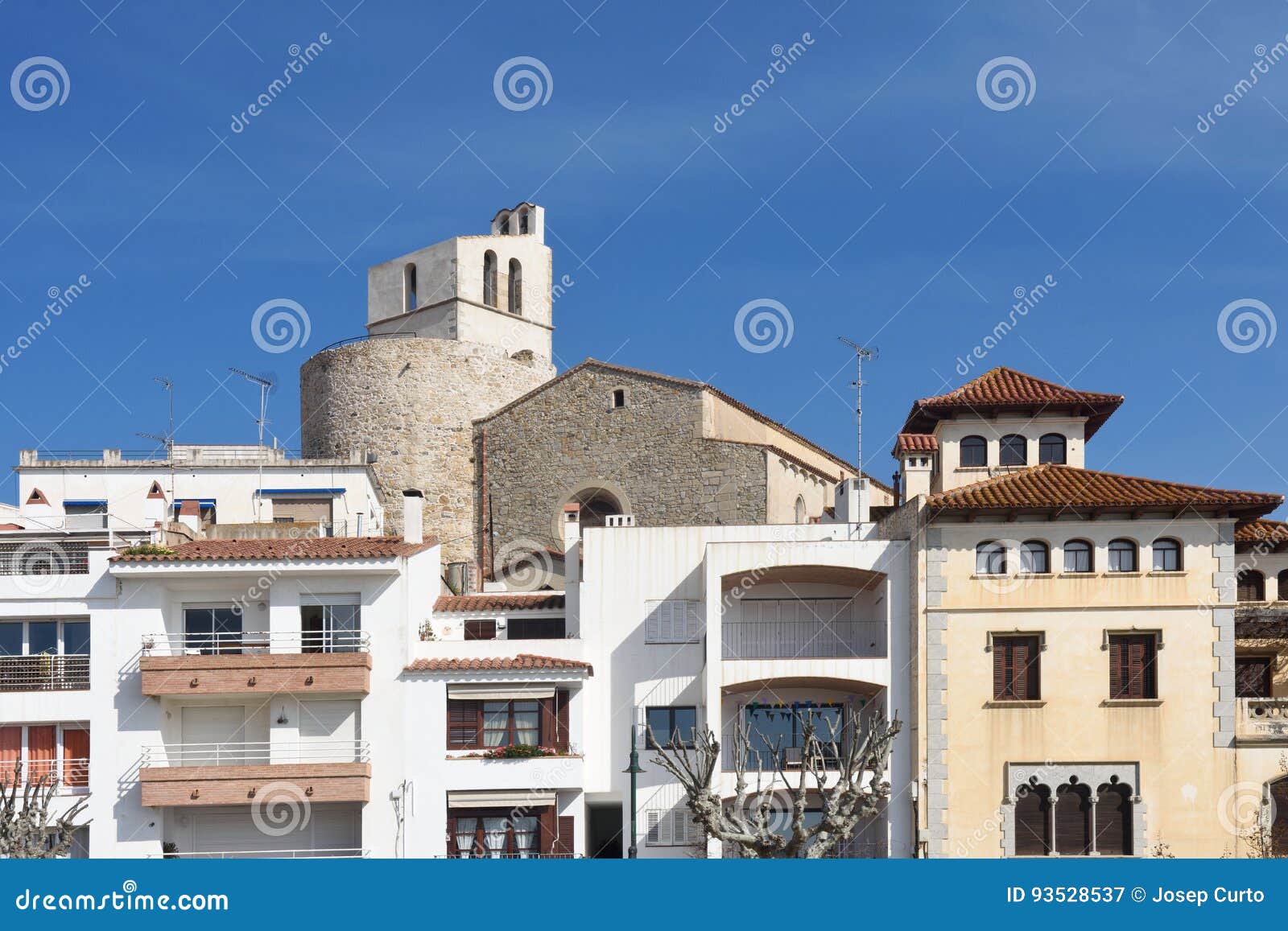 sant jaume church of sant pol de mar, el maresme,