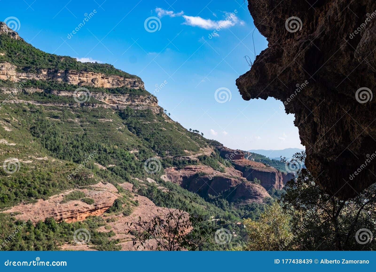sant miquel del fai in barcelona, catalonia, spain.