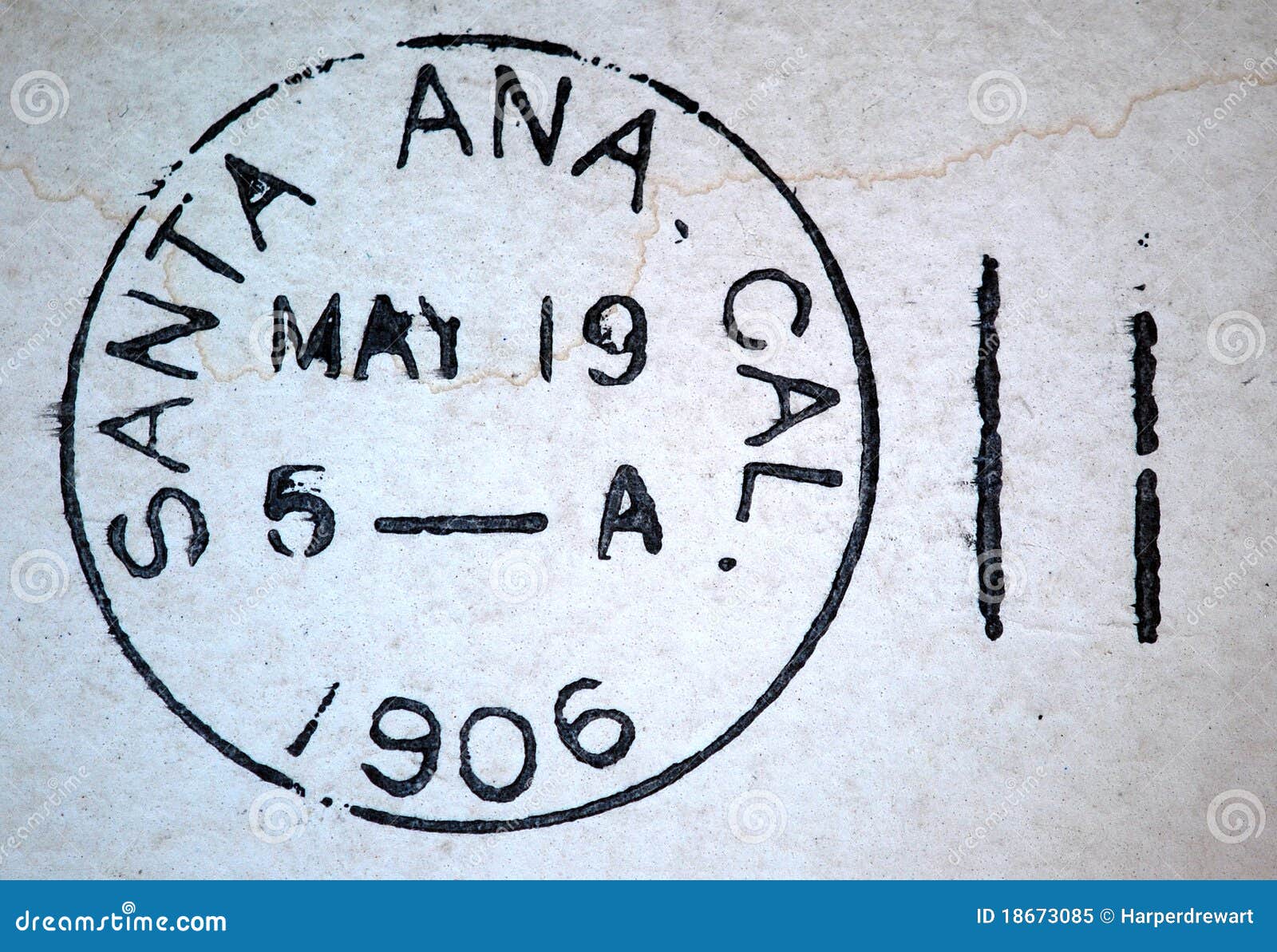santa ana california 1906 american postmark