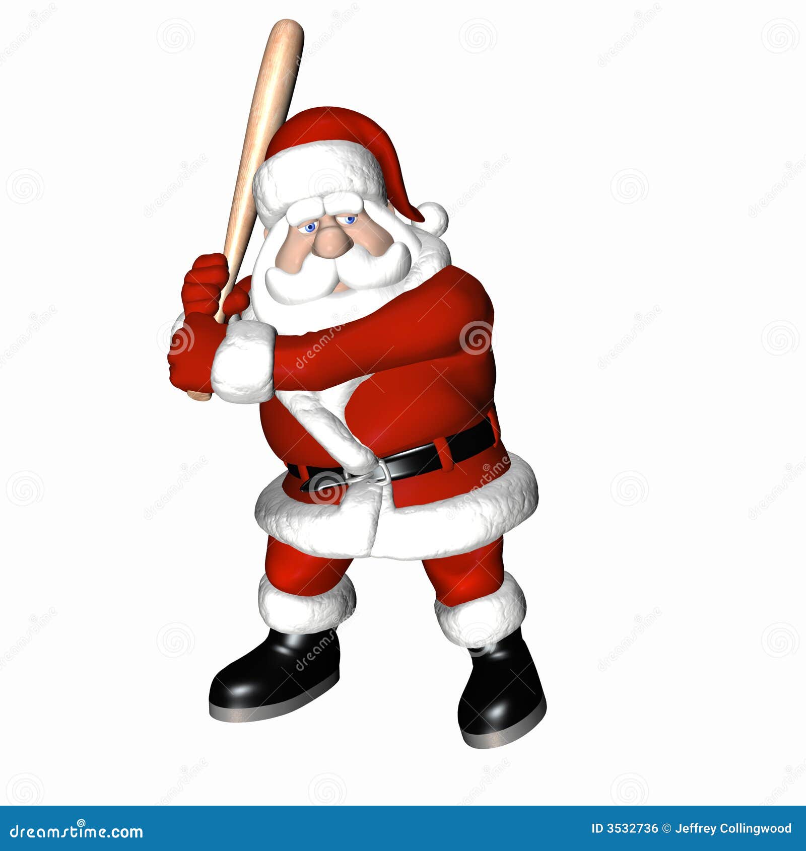 Santa Baseball 1 Royalty Free Stock Image Image 3532736