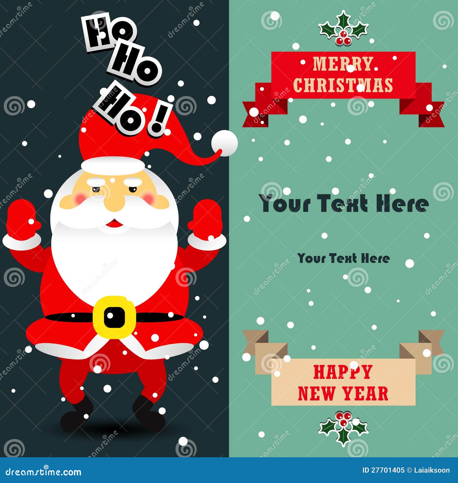 Santa claus stock vector. Illustration of decorate, card - 27701405